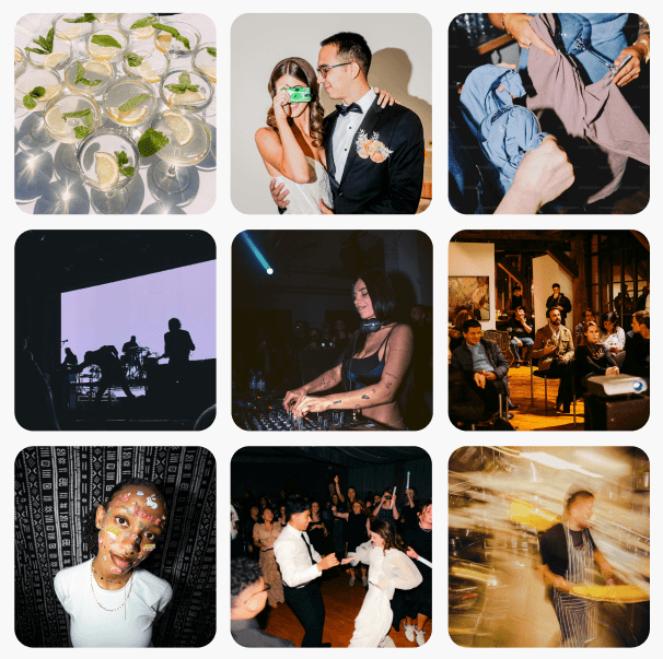 Event photos collage